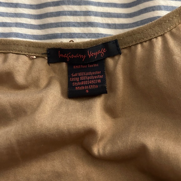 Gold sequin tank top size small - Picture 3 of 4